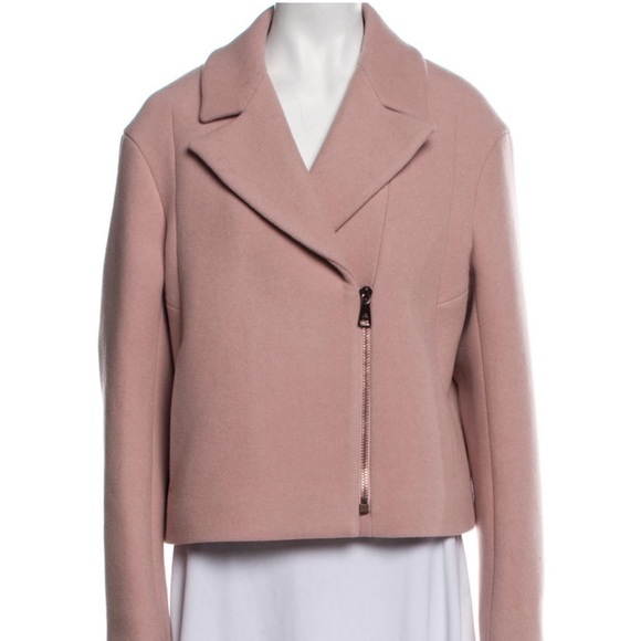 Ted Baker Asinata cropped Wool Biker jacket NWT - Picture 4 of 7